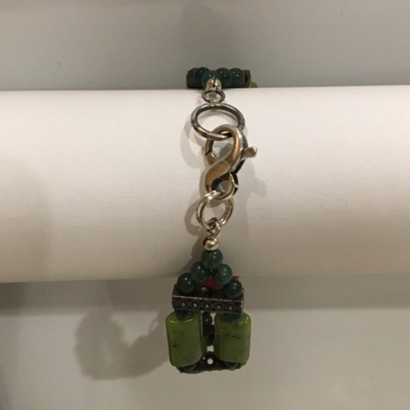 Lady Bug Bracelet Artisan Handmade Sterling Clasp - Picture 3 of 4